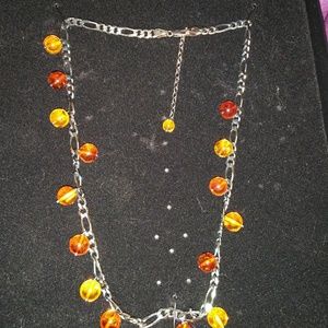 Sterling silver chain link necklace